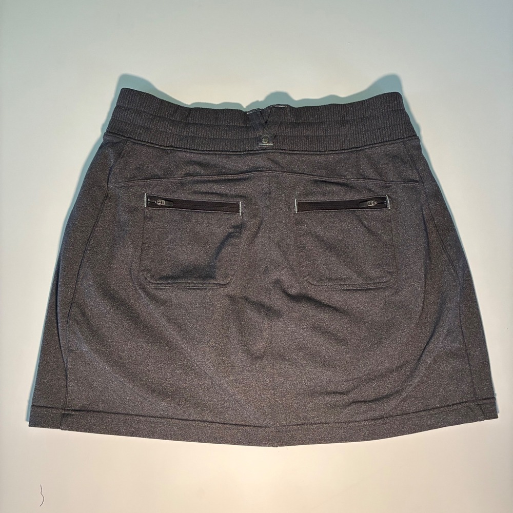 Athleta Womens Size Medium Charcoal Gray Heathered Athletic Skort Active - Picture 6 of 6